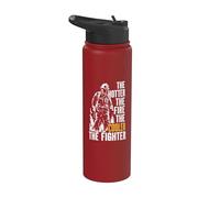 The Hot The Fire The Cooler The Fighter Cita Bombero Stainless Steel Insulated Water Bottle