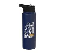 The Hot The Fire The Cooler The Fighter Cita Bombero Stainless Steel Insulated Water Bottle