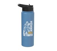 The Hot The Fire The Cooler The Fighter Cita Bombero Stainless Steel Insulated Water Bottle