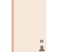 The house next door: Hardcover | 6*9 | 120 pages | Lined | Inside the paper, upper right corner, there is space to write the date on every page |