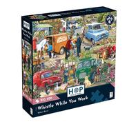 La Casa de los Puzzles | Rompecabezas gigante de 500 piezas "Silbar trabajando" | Ilustración de Robert Barry | Tema Ciudades y Pueblos | Cartón certificado FSC® | 500 piezas | 48 x 69 cm
