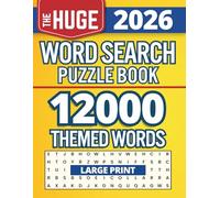 The Huge Word Search Puzzle Book: 12000 Themed Words | Large Print Word Find for Adults, Seniors and Teens | Big Print (Big Brain Puzzles for Adults and Seniors)