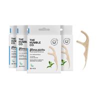 The Humble Co. Floss Picks (200 Count) - Picks dentales de hilo dental basados ??en plantas para el cuidado oral superior Higiene dental y las selecc
