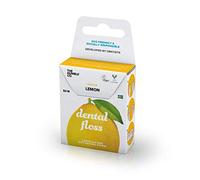 The Humble Co. Hilo Dental | Limón | Ecológico, Vegano para su Cuidado Bucal Diario, Aprobado por el Dentista - Elimina la Placa y le da una Sensación Fresca (1 x 50m)
