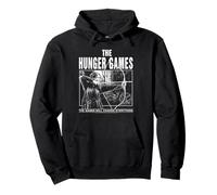 The Hunger Games Black and White Katniss Action Movie Sudadera con Capucha