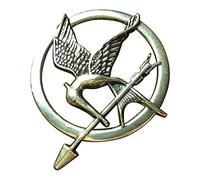The Hunger Games Broche inspirado en la película Sinsajo en llamas (bronce) (4,3 cm)