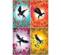 The Hunger Games (edición de lujo) Series Juego de colección de 4 libros - Los juegos del hambre, en llamas, Sinsajo, La balada de pájaros cantores y serpientes