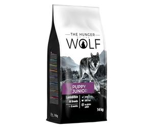 The Hunger of the Wolf Alimento seco para cachorros y animales jóvenes de todas las razas, fórmula delicada con cordero y arroz- 14 kg
