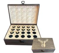 The Hunter's Legacy Memory Box, Hunting Keepsake Wooden Box with Shell Slots, Notes Chart and Hidden Layer for Casings, Tags & Photos, Hunting Memorabilia Storage Boxes, for Dad Husband (GRAY)