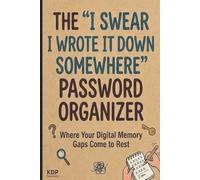 The "I Swear I Wrote It Down Somewhere" Password Organizer
