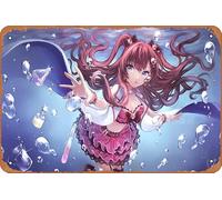 The Idolm@ster, The Idolm@ster Cenicienta Girls, póster de anime Shiki Ichinose para decoración de pared del hogar, letrero de metal retro de 20 x 30 cm