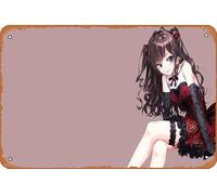 The Idolm@ster, The Idolm@ster Cenicienta Girls, póster de anime Shiki Ichinose para decoración de pared del hogar, letrero de metal retro de 20 x 30 cm