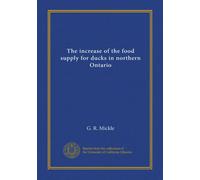 The increase of the food supply for ducks in northern Ontario