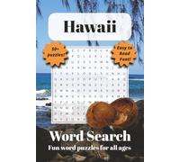 The Incredible Hawaiian Word Search Puzzle Book: Word Searches with Easy to Read Print about Calm Beaches, Sandy Coves, Relaxation and More | 6x9 ... Gift for Vacations, Holidays and Free Times