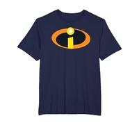The Incredibles 2 Costume Logo Camiseta, Hombre Tallas Grandes, Azul Marino, 4X Alto