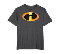 The Incredibles 2 Costume Logo Camiseta, Hombre Tallas Grandes, Jaspeado Oscuro, 3X Alto