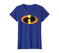 The Incredibles 2 Costume Logo Camiseta, Mujer, Azul Real, XXL
