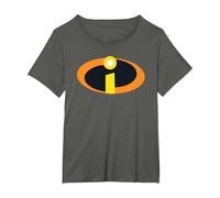 The Incredibles 2 Costume Logo Camiseta, Mujer Tallas Grandes, Asfalto, 1XL Grande