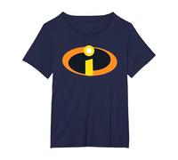 The Incredibles 2 Costume Logo Camiseta, Mujer Tallas Grandes, Azul Marino, 5XL Grande