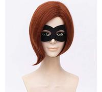 The Incredibles Elastigirl Mujeres Helen Parr Cosplay Peluca Juego De Roles Peluca De Pelo De Sarah Vowell Con Máscara Para Los Ojos Super Mom Peluca Disfraces Talla Única Helen Parr