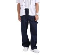 The Indian Garage Co Jeans para hombre, Azul prusiano, 40