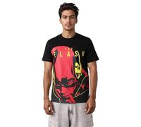 The Indian Garage Co Warner Bros. Collection - Camiseta de manga corta con cuello redondo para hombre, negro, 44