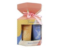 The Indulgent Bathing Co. Tranquil Treats set de regalo gel de ducha + leche corporal 50 ml + esponja de baño