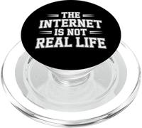 The Internet Is Not Real Life Sarcasmo en línea Digital - PopSockets PopGrip para MagSafe