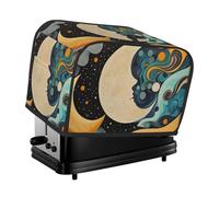 The Interweaving Of Moon And Nebula Toaster Cover 2 Slice Kitchen Small Appliance Covers with Pockets Dust and Fingerprint Protectio