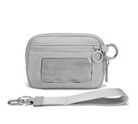 The Iris' Wallet 2nd Gen Wristlet Wallets for Women Women's Waterproof Nylon Keychain Wallet Walle t with Strap (19)