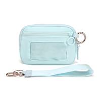 The Iris' Wallet 2nd Gen Wristlet Wallets for Women Women's Waterproof Nylon Keychain Wallet Walle t with Strap (23)