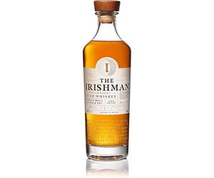 The Irishman Single Malt Whisky Irlandés - Triple Destilación de 100% Cebada y Envejecimiento en Barrica de Roble - 40% Vol - Botella de 70cl (0.7 Litros)