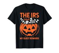 The IRS Wants My Quest Reward Candy Calabaza Tallada de Halloween Camiseta
