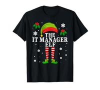 The IT Manager Elf Christmas Matching Camiseta
