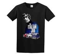 The Italian Job Retro Movie Poster Unisex 100% Cotton Short-Sleeve T-Shirts Black M