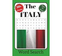 The ITALY Word Search Puzzle Book: Word Searches with Easy to Read Print about Italy, Italian Cities, Italian food, and More | 6x9 inches, 110 Pages | ... Gift for Vacations, Holidays, and Free Time