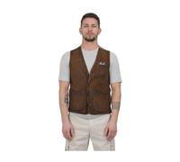 The Jack Leathers - Chaleco de tela de reno con estilo retro - Jackets - Hombre - Marrón - L -