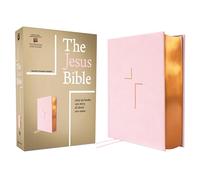 The Jesus Bible, ESV Edition, Leathersoft Over Board, Pink