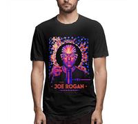 The Joe Rogan Experience Fashion Unisex 100% Cotton Short-Sleeve T-Shirts Black XL