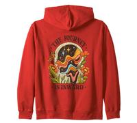 The Journey Is Inward - Arte de meditación Vintage de los años 70 Sudadera con Capucha