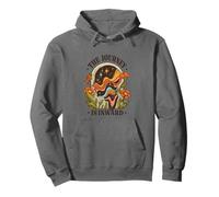 The Journey Is Inward - Arte de meditación Vintage de los años 70 Sudadera con Capucha