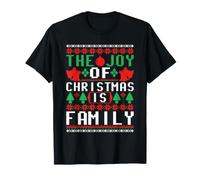 The Joy of Christmas is Family Ugly Sweater Holiday Art Camiseta