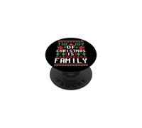 The Joy of Christmas is Family Ugly Sweater Holiday Art PopSockets PopGrip Adhesivo