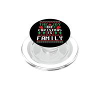 The Joy of Christmas is Family Ugly Sweater Holiday Art PopSockets PopGrip para MagSafe