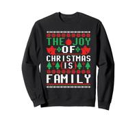 The Joy of Christmas is Family Ugly Sweater Holiday Art Sudadera