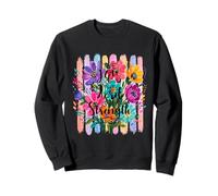 The Joy of The Lord Is My Strength Escritura Pretty Floral Sudadera