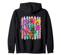 The Joy of The Lord Is My Strength Escritura Pretty Floral Sudadera con Capucha