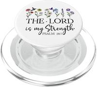 The Joy of The Lord is Strength Sign My Scripture Psalm 28:7 PopSockets PopGrip para MagSafe