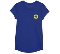 The Karate Kid Cobra Kai Yellow Fist Front and Back Camiseta, Niñas, Azul Real, L