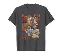 The Karate Kid Go Find Balance Vintage Photo Collage Movie Camiseta, Hombre, Jaspeado Oscuro, 5XL